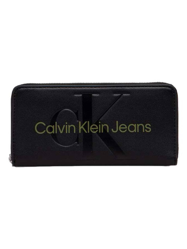 ΓΥΝΑΙΚΕΙΟ ΠΟΡΤΟΦΟΛΙ CALVIN KLEIN SCULPTED ZIP AROUND MONO