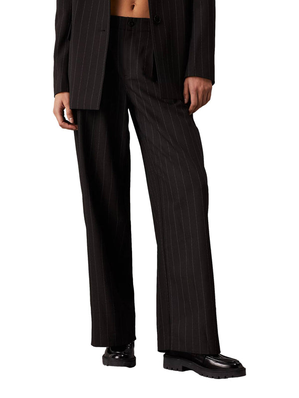 ΓΥΝΑΙΚΕΟ ΥΦΑΣΜΑΤΙΝΟ ΠΑΝΤΕΛΟΝΙ CALVIN KLEIN JEANS SOFT CREPE PINSTRIPE PANT