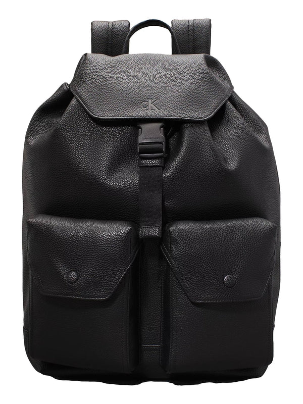 UNISEX BACKPACK CALVIN KLEIN JEANS OVER WEBBING FLAP BACKPACK PU