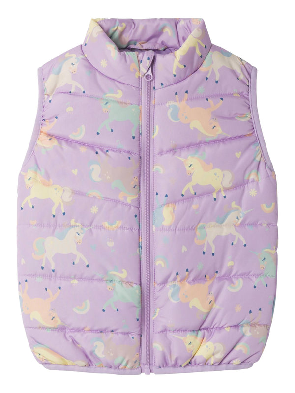 ΠΑΙΔΙΚΟ ΑΜΑΝΙΚΟ ΜΠΟΥΦΑΝ NAME IT NMFMYLANE VEST UNICORN