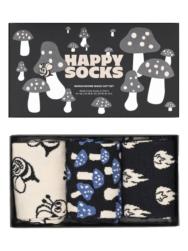 HAPPY SOCKS 3-PACK MONOCHROME MAGIC GIFTBOX