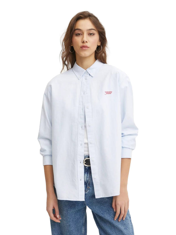 ΓΥΝΑΙΚΕΙΟ ΠΟΥΚΑΜΙΣΟ TOMMY JEANS TJW RLX SCRIPT OXFORD SHIRT