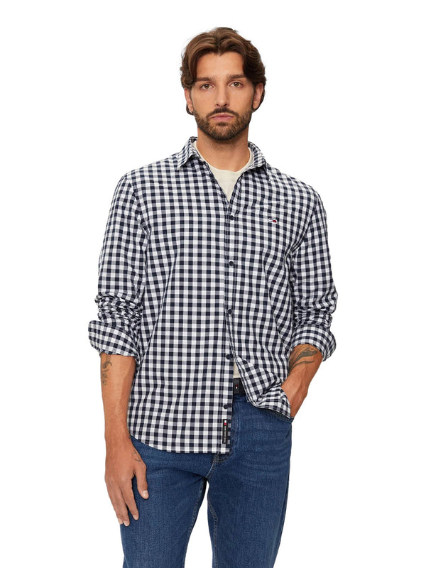 ΑΝΔΡΙΚΟ ΠΟΥΚΑΜΙΣΟ TOMMY JEANS TJM REG POPLIN CHECK SHIRT