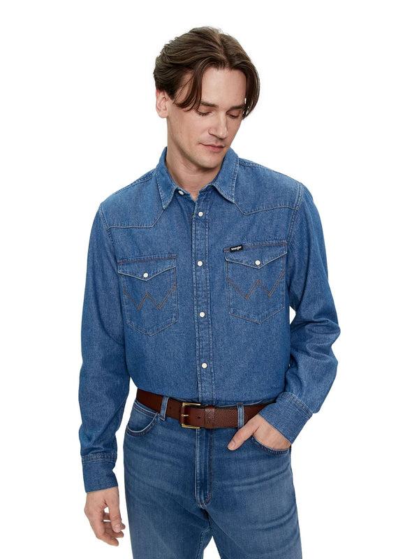 ΑΝΔΡΙΚΟ JEAN ΠΟΥΚΑΜΙΣΟ WRANGLER LS WESTERN SHIRT